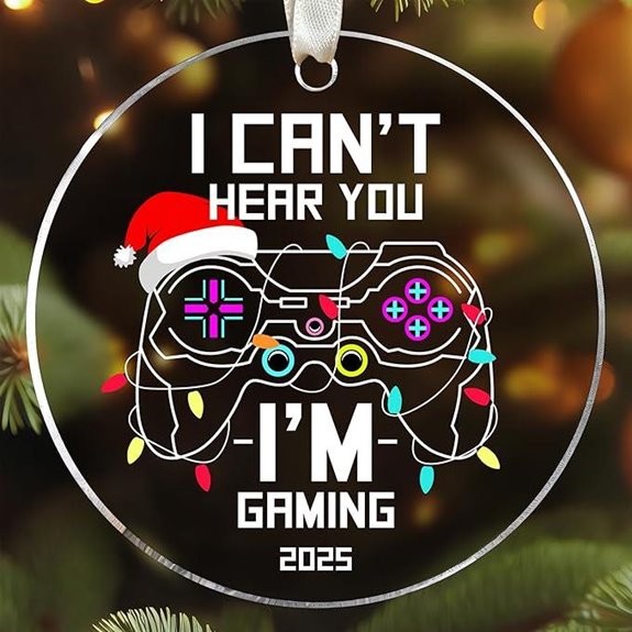 Gaming Christmas Ornament for Teens and Men