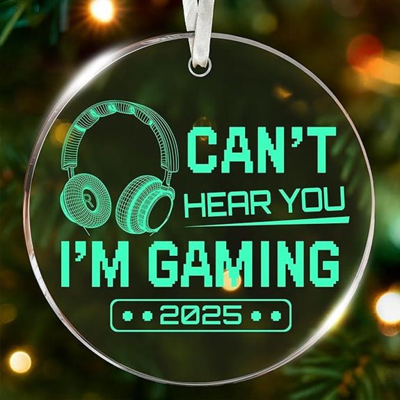 Gaming Ornaments for Christmas Tree Gamer Theme Gifts