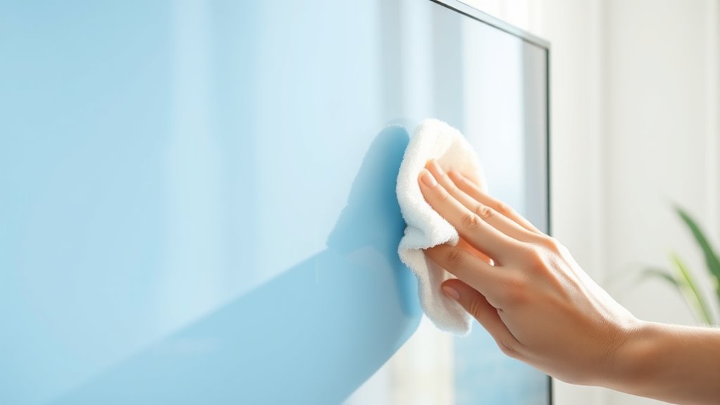 gentle proper screen cleaning