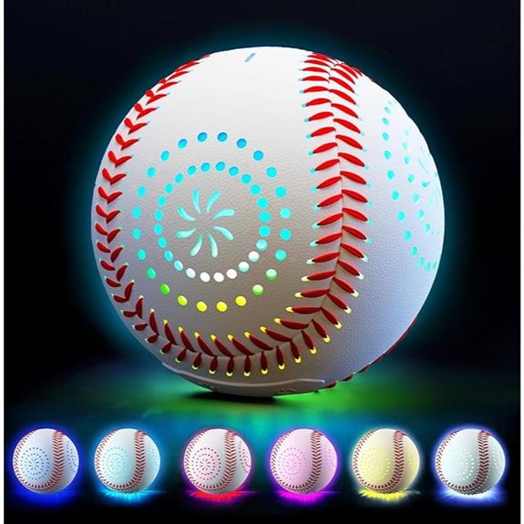 Rechargeable LED Glow-in-the-Dark Baseball for Kids