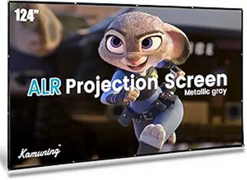 KAMUNING 120 Gray ALR Projector Screen for Home