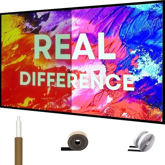 SilverMagic 100 Gray ALR Fixed Frame Projector Screen