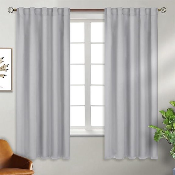 BGment Light Grey Blackout Curtains for Bedroom