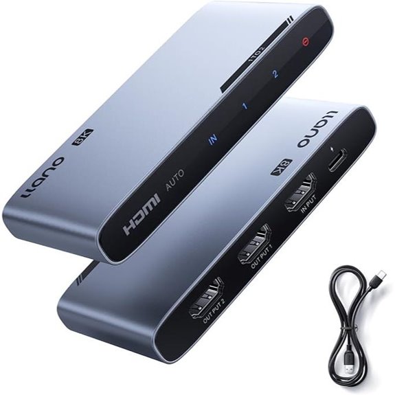 Llano HDMI 2.1 Splitter 1-in 2-out 8K/4K