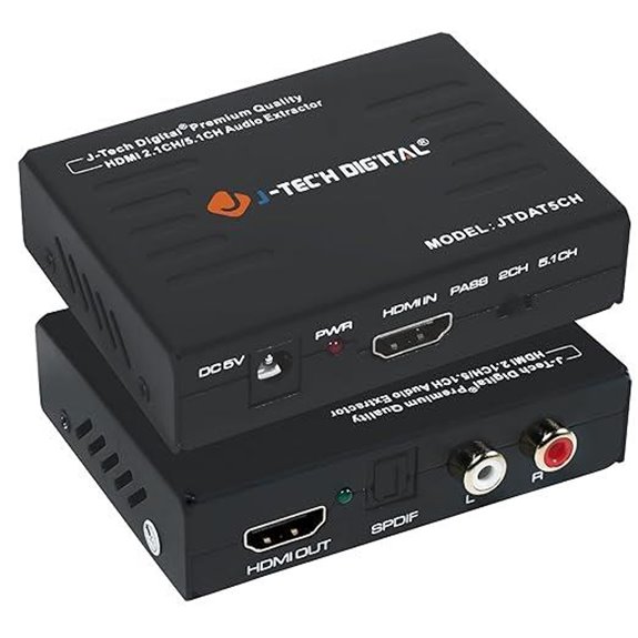 J-Tech HDMI Audio Extractor with SPDIF and RCA