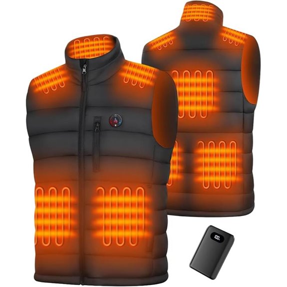 Heated Men’s Vest with 20000mAh Battery and Controller