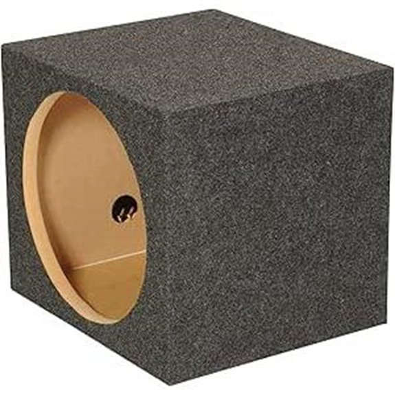 Q Power 12-Inch Heavy-Duty Car Subwoofer Enclosure