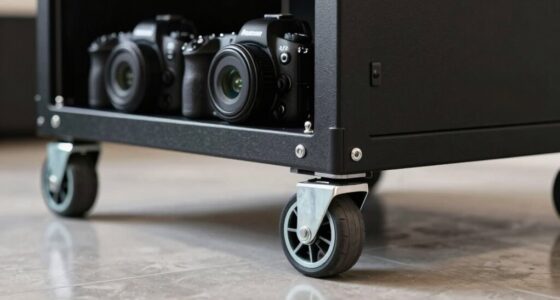 heavy duty av rack wheels