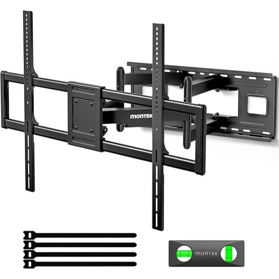 monTEK Heavy Duty Full Motion TV Wall Mount
