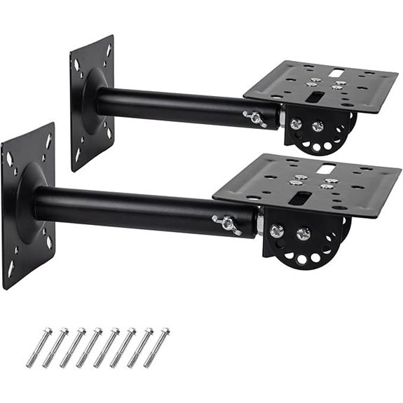 Heavy Duty Speaker Mounts (2 Pack Black)