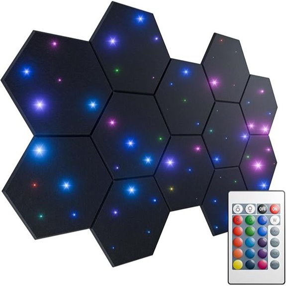 ZenSonic 12 Pack Hexagon Soundproof Wall Panels