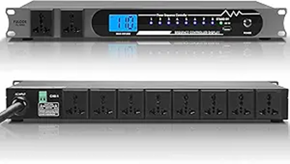 2000W 10-Socket Audio Power Conditioner with Surge Protection