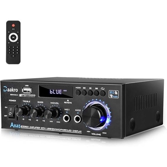 AK45 300W Bluetooth Stereo Audio Amplifier System