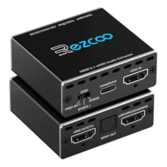 4K HDMI 2.1 eARC Audio Extractor with Optical Output