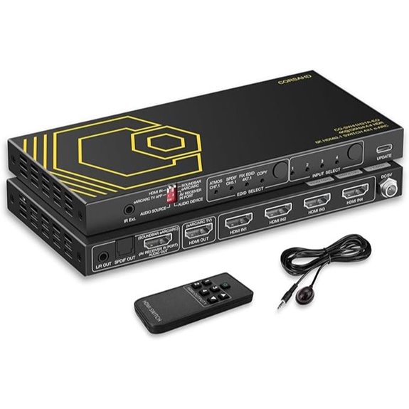 8K HDMI 2.1 Switch with Audio Extractor