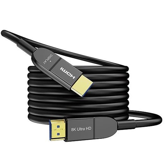 8K Fiber Optic HDMI Cable 50FT for Gaming and Video