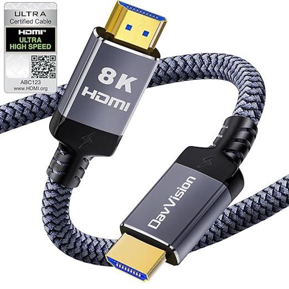 8K HDMI 2.1 Cable 6.6Ft High Speed PS5/Xbox Compatible