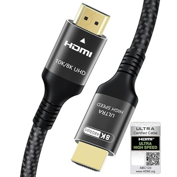10K/8K HDMI 2.1 Cable 25FT Ultra High Speed