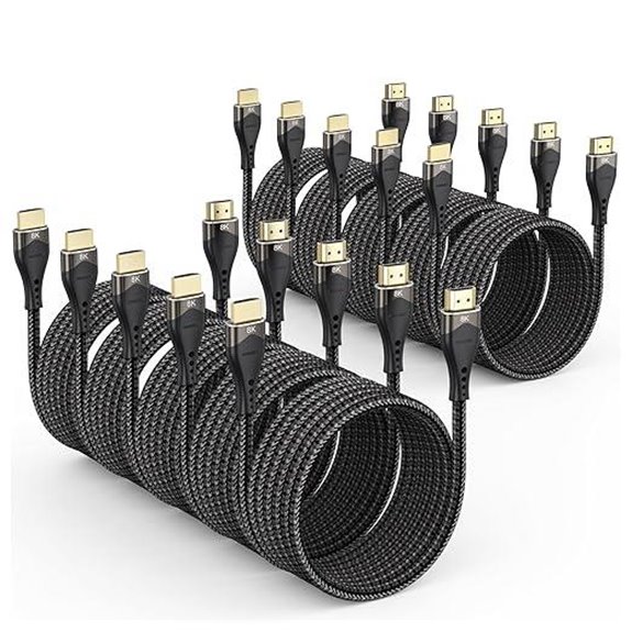 10K/8K HDMI 2.1 Cable 10FT 10-Pack