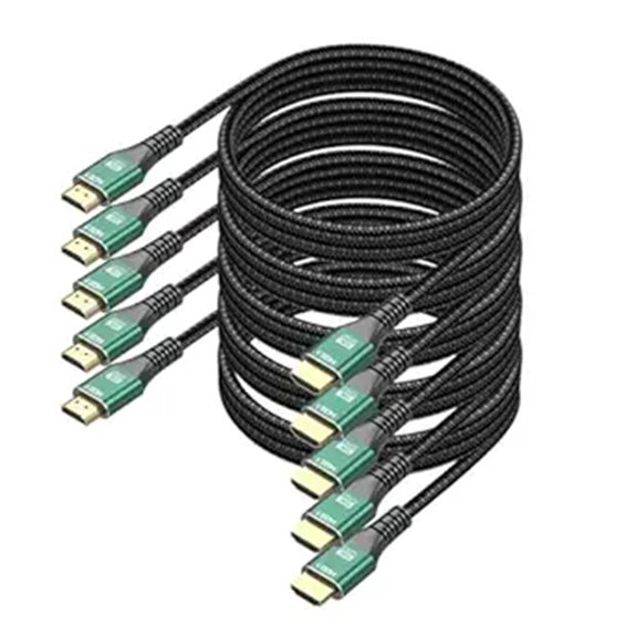10K/8K HDMI Cable 5-Pack 6.6ft 48Gbps