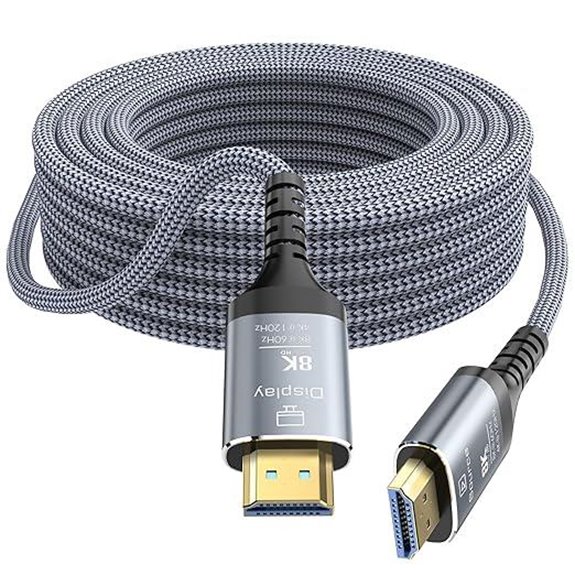 8K Fiber Optic HDMI Cable 100FT for Gaming and HDTV