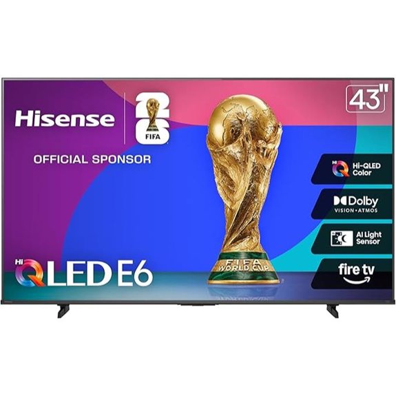 Hisense 43 E6 QLED 4K Smart TV with Alexa