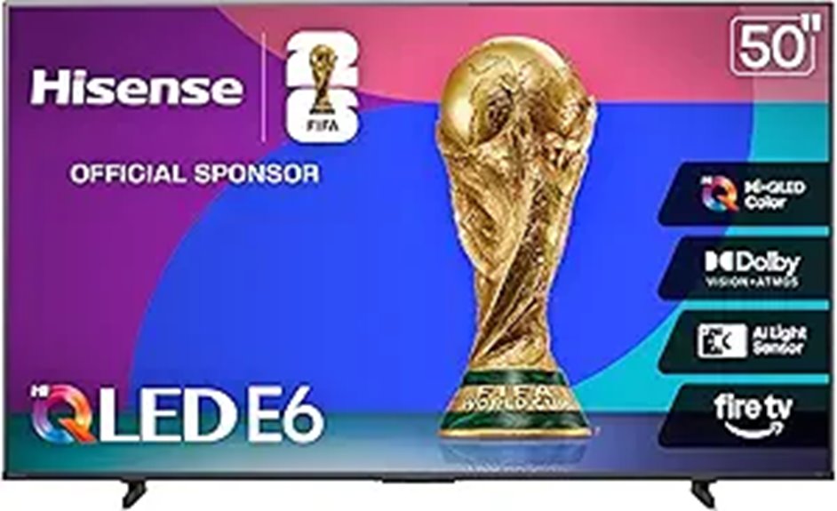 Hisense 50 E6 QLED 4K Smart Fire TV