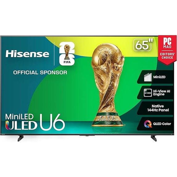 Hisense 65 U6 Series 4K Mini-LED Smart TV