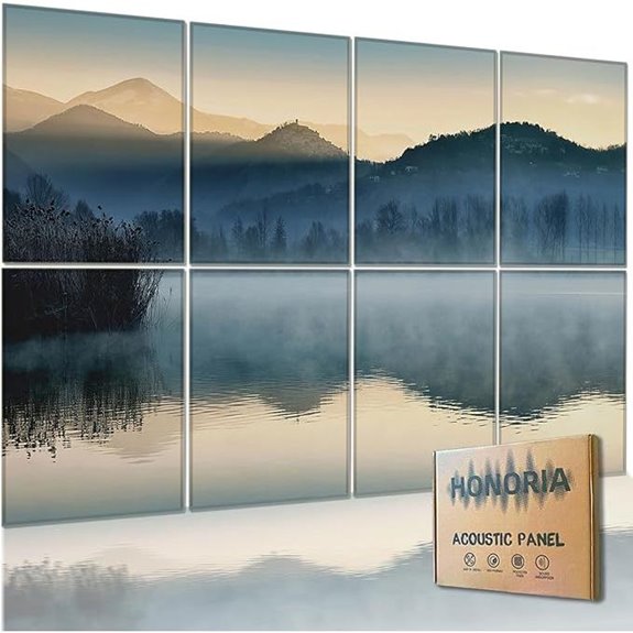 HONORIA 8 Pack Acoustic Wall Panels for Soundproofing