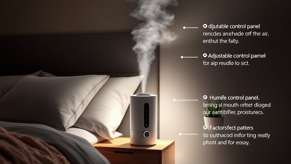 humidifier features and maintenance