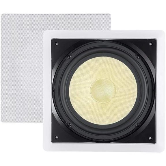 Monoprice 10 Inch In-Wall Subwoofer with Paintable Grill