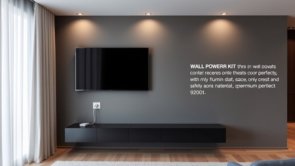 in wall power kit considerations