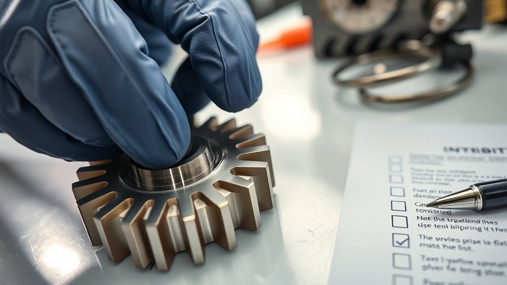 inspect lubrication materials damage