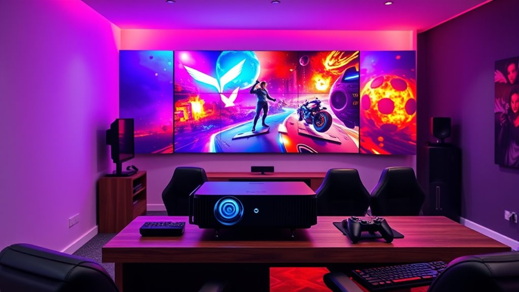 key gaming projector features