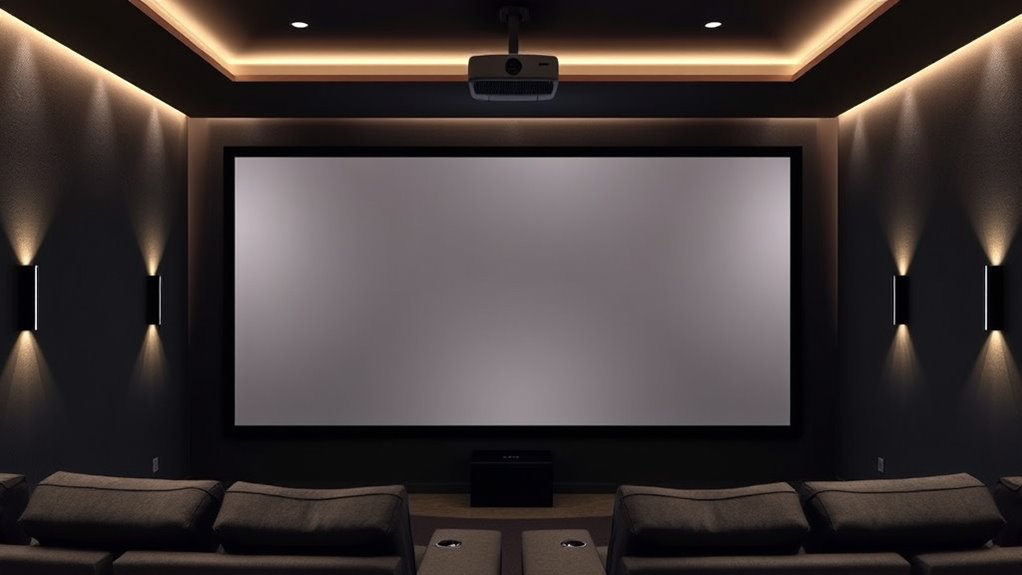 key projector screen features