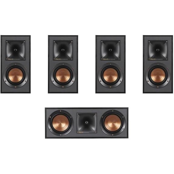 Klipsch Home Theater Speaker Bundle (2 R-41M + R-52C)