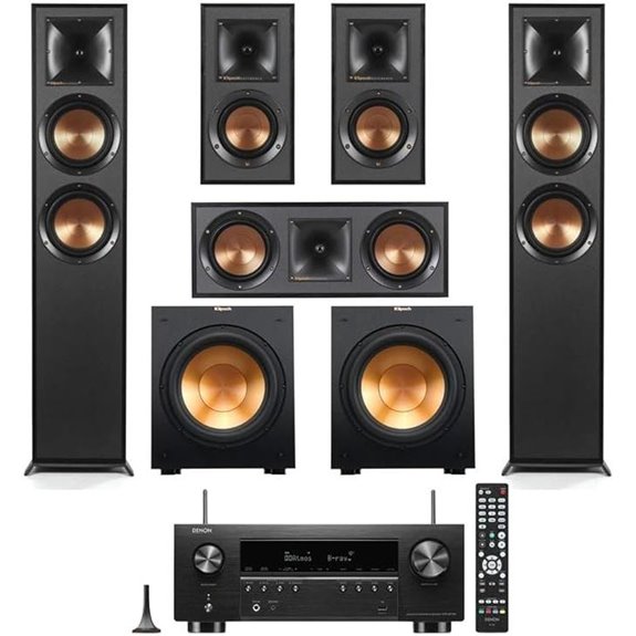 Klipsch 5.2 Home Theater System with Denon Receiver