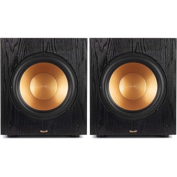 Klipsch SUB-100-BLACK Synergy Black Label Subwoofer Speaker Pair (2018)