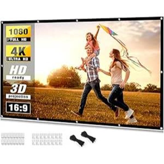 Taotique 100-inch 4K Foldable Projector Screen