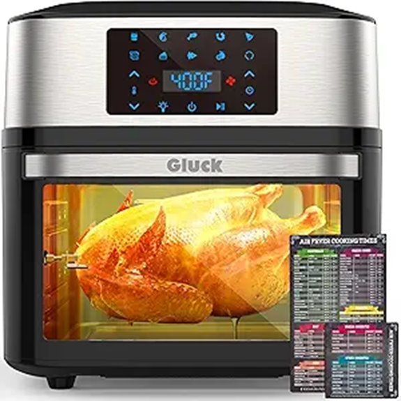 Large 20QT Air Fryer Oven with Rotisserie