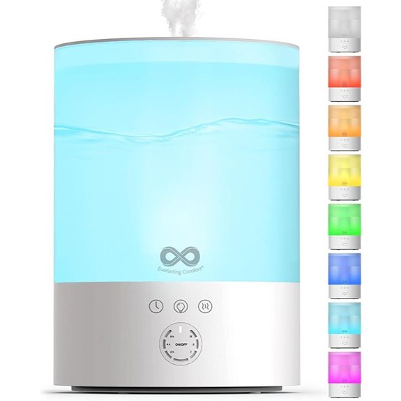 Everlasting Comfort 2.5L Ultrasonic Humidifier with Night Lights