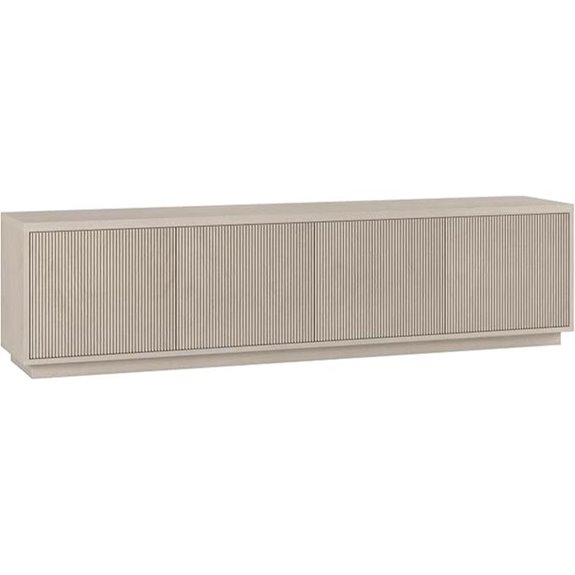 Henn&Hart Fluted TV Stand for up to 85 TVs