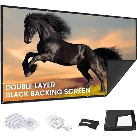 120-inch Foldable Indoor/Outdoor Projector Screen