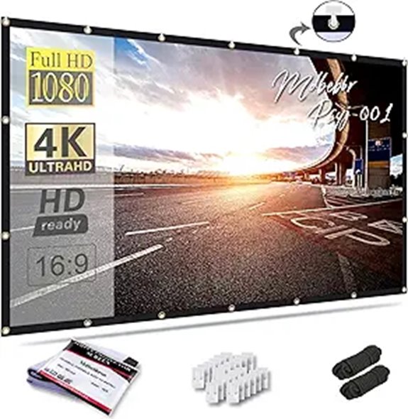 150-inch Foldable Projection Screen for Indoor Outdoor Use