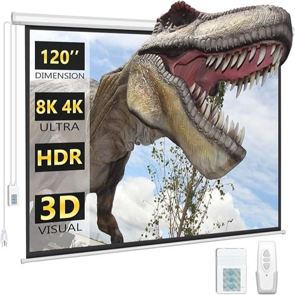 DINAH 120-Inch Motorized 4K HD Projector Screen