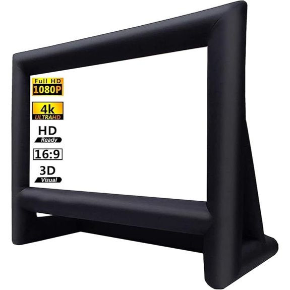 16ft Inflatable Outdoor Movie Screen with Air Blower