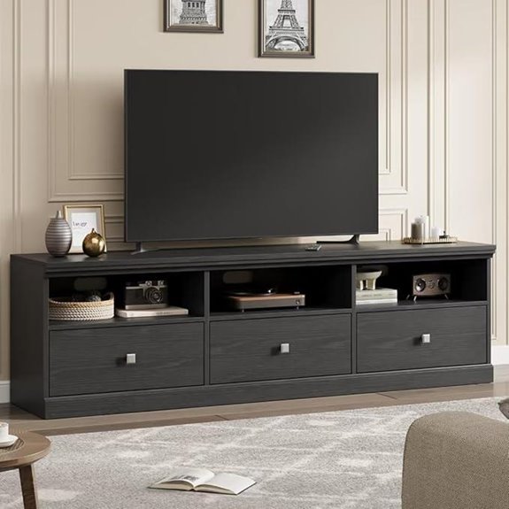 IDEALHOUSE 70in TV Stand with Storage and Shelves