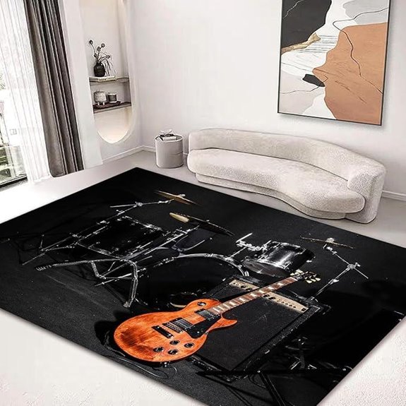 Large Washable Area Rug for Living Room and Bedroom