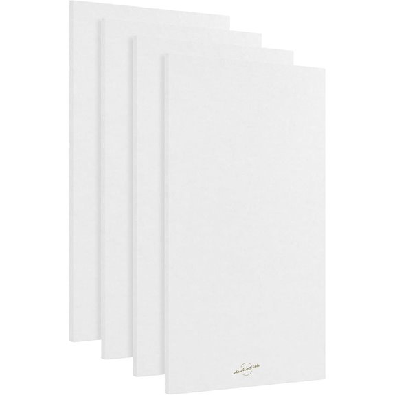 Acoustic Panels 4 Pack ROOM KIT Large 46 x 23 Pure White