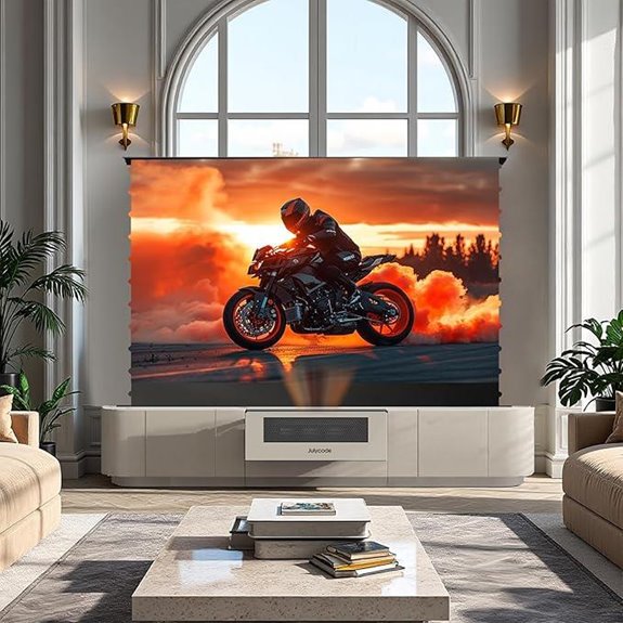 Laser TV Cabinet with 100/120 ALR Screen